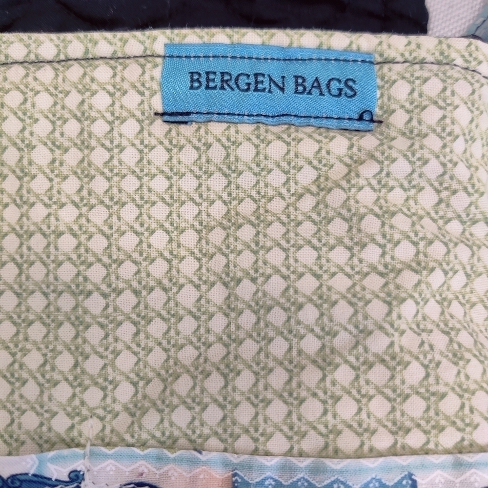 Bergen Bag Quilted Cotton Small Crossbody Cat & Rare Books Handmade - Picture 6 of 12